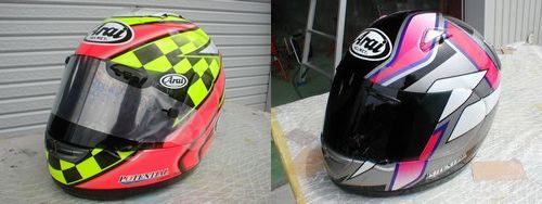 ヘルメット施工例-1